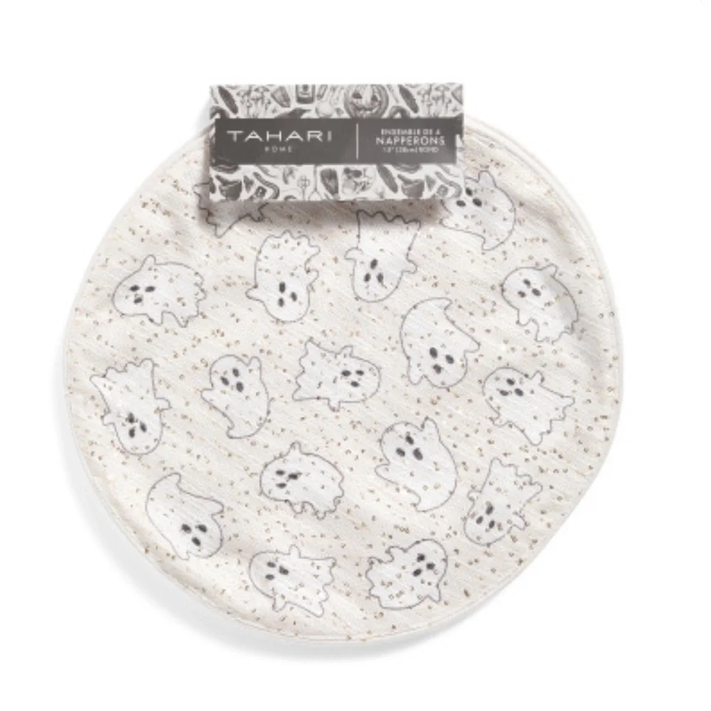 TAHARI HOME Sequin Ghosts Placemats